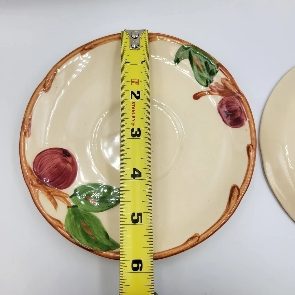 Vintage Franciscan Apple Set of 2 Cups & 2 Saucers